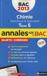 ANNALES BAC 2013 CHIMIE TS SPE