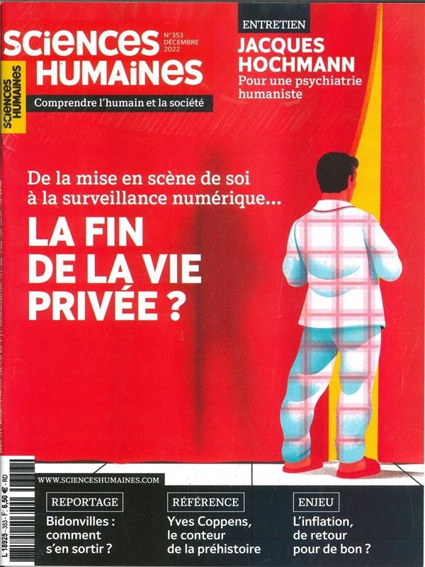 Sciences Humaines n°353 : La fin de la vie privée ? - Décembre 2022