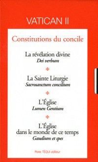 Coffret constitutions du concile Vatican II La révélation divine - La Sainte Liturgie - L'Eglise - L'Eglise dans le monde de ce temps