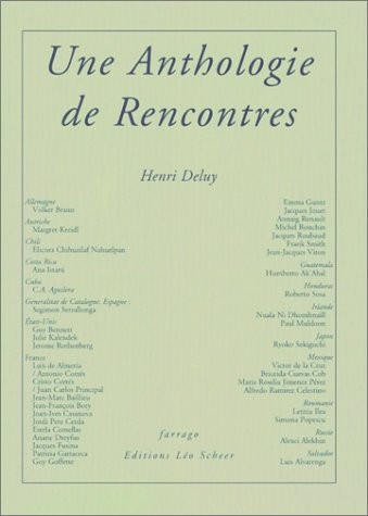 Une anthologie de rencontres
