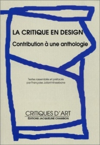 La critique en design : Contribution à une anthologie