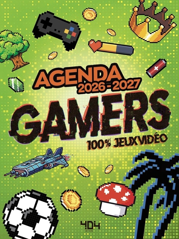 Agenda Gamers 100 % jeux vidéo 2026-2027 – Agenda jeux vidéo – Rentrée scolaire 2026 – Agenda rentrée scolaire – Jeu vidéo