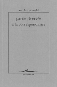 Partie réservée à la correspondance