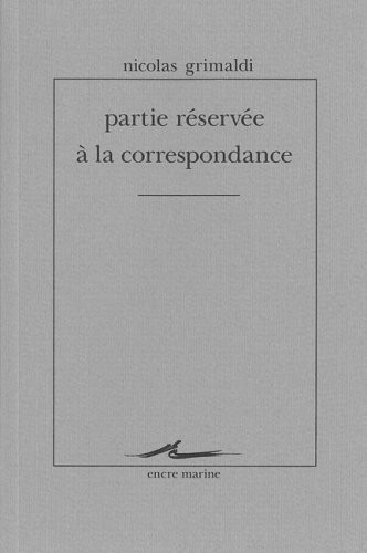 Partie réservée à la correspondance