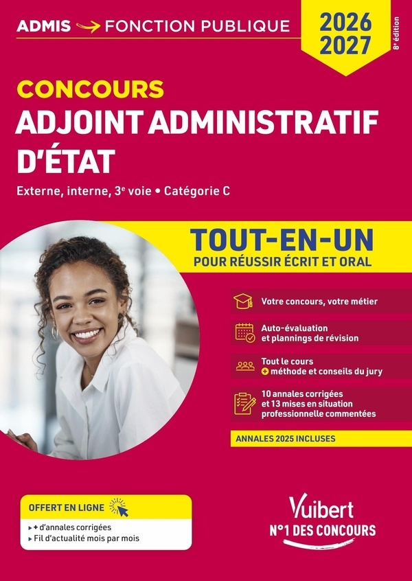 Concours Adjoint administratif d'État - Catégorie C - Tout-en-un: Concours 2026-2027