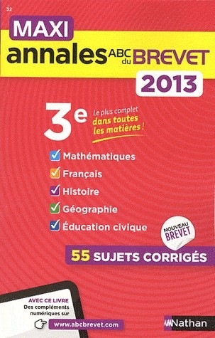 MAXI ANNALES BREVET 2013