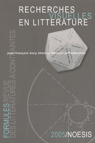 Formules, N° 9 : Recherches visuelles en littérature