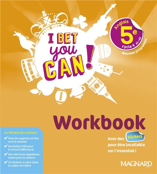 Anglais 5e I bet you can! : Workbook