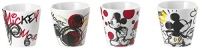 Disney Mickey Mouse PWM83/4T Lot de 4 Petits Verres à café