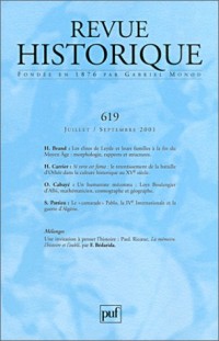Revue historique,  619, 2001/3