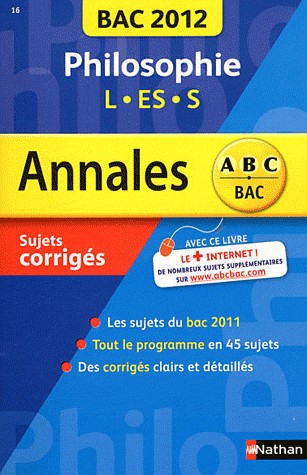 ANNALES BAC 2012 PHILO L-ES-S
