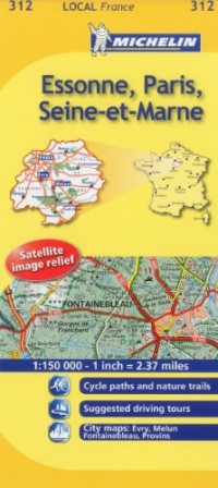 Michelin Map France: Essone, Paris, Seine-et-marne 312