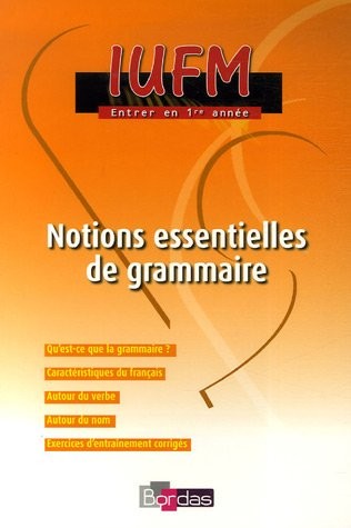 Notions essentielles de grammaire