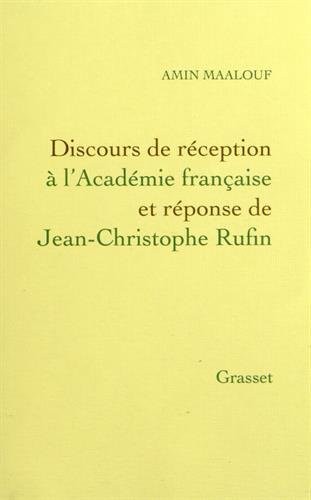 Discours de réception à l'Académie Française
