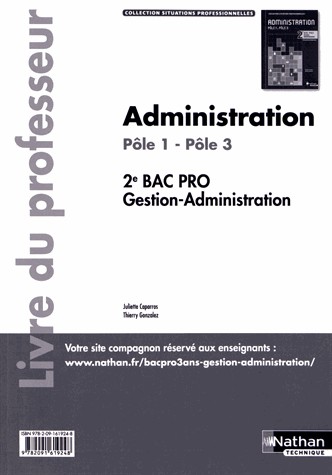 ADMINISTRATION 2EME BPRO GESTI