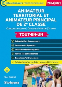 Animateur territorial – Animateur principal de 2e classe (Concours 2025): Concours externe – Concours interne – 3e voie