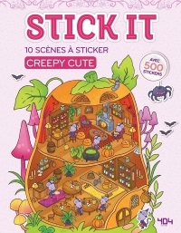 Stick It 10 scènes de scènes cosy creepy à créer Activité loisirs créatifs Loisirs créa Spooky Scènes à sticker Art Thérapie Cute and cosy Stickers