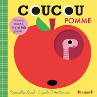 Coucou Pomme – Livre animé tout-carton avec des volets et tirettes – Bébé dès 1 an