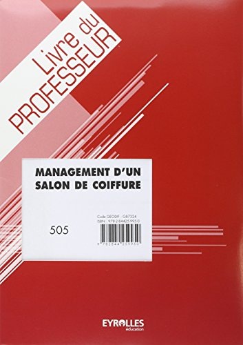 Management d un Salon de Coiffure - Livre du Professeur