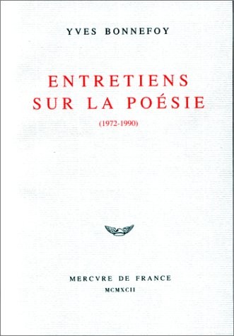Entretiens sur la poésie