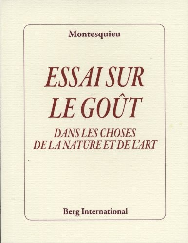 Essai sur le goût