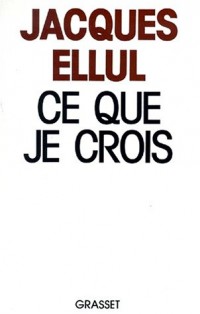 Ce que je crois