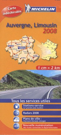 Auvergne, Limousin : 1/200 000