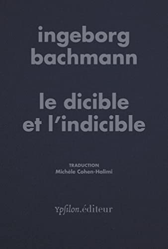 Le dicible et l'indicible