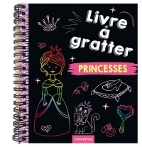 Livre à gratter princesses : Avec un crayon de bois