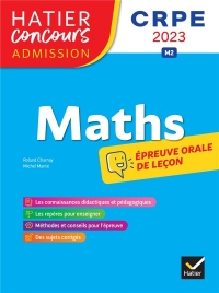 Mathématiques - CRPE 2023-2024 - Epreuve orale d'admission