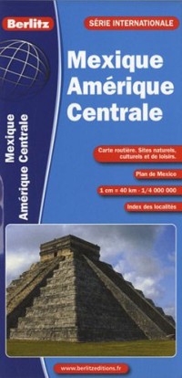 Carte routière et touristique du Mexique et de l'Amérique Centrale (échelle : 1/4 000 000)