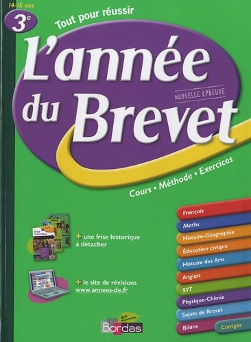 ANNEE DU BREVET 3E