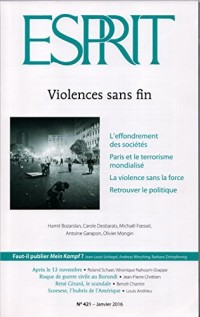 Revue esprit  janvier 2016 violences sans fin