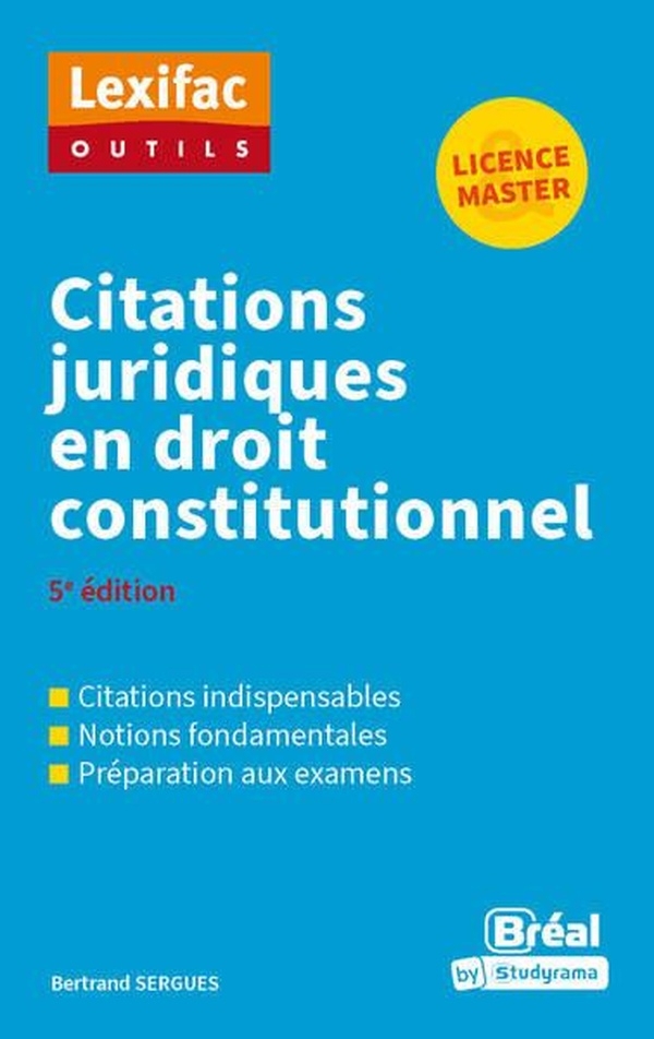 Citations juridiques en droit constitutionnel