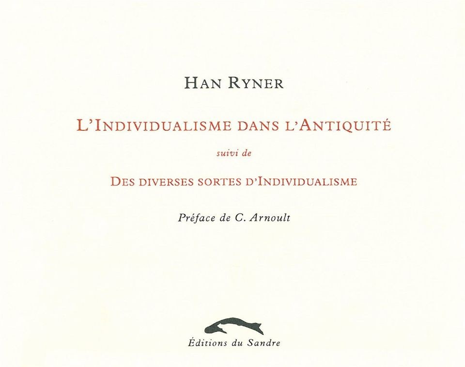 L'Individualisme dans l'antiquité