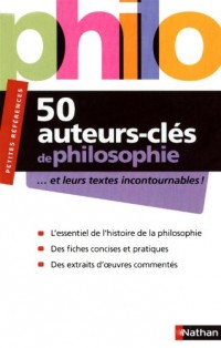 50 auteurs clés de philosophie