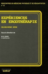 Expériences en ergothérapie : 19e série