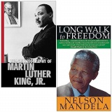 The Autobiography of Martin Luther King Jr By Martin Luther King Jr & Long Walk To Freedom The Autobiography of Nelson Mandela By Nelson Mandela 2 Books Collection Set