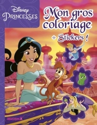 Disney Princesses - Mon gros coloriage + stickers ! (Jasmine)