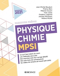 Physique-Chimie MPSI (Parcours Prépas)