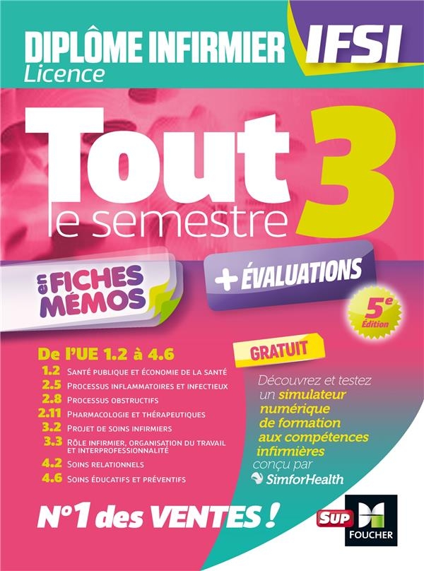 Tout le semestre 3 en fiches mémos - DEI IFSI : Révision et entraînement