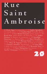 Rue Saint Ambroise, N° 20 :