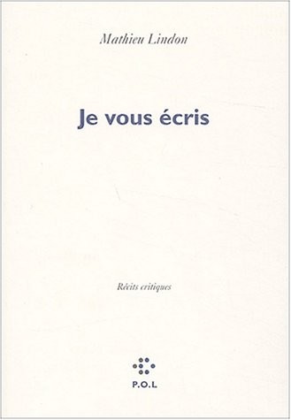 Je vous écris