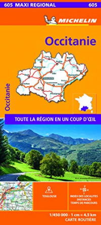 Carte Maxi Régional Occitanie Michelin