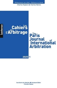 Cahiers de l'Arbitrage 01/2025