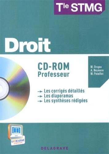 Droit Term STMG : Professeru (1Cédérom)