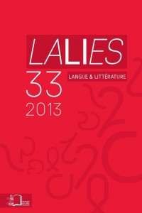 Lalies, N° 33/2013 :
