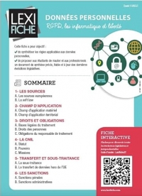 Données personnelles: RGPD, loi informatique et libertés