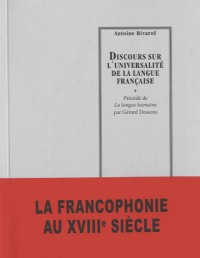 Discours sur l'universalité de la langue française