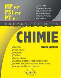 Chimie MP/MP* PSI/PSI* PT/PT* Programme 2014